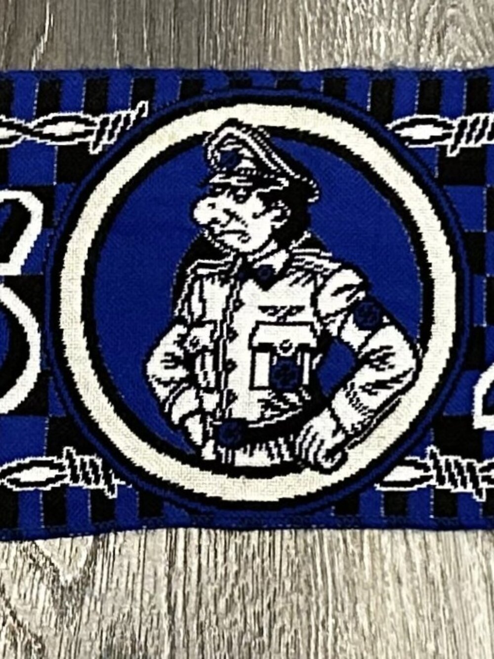 Boys San Inter Milan Ultras Fan Scarf Blue Black Football Supporters Group